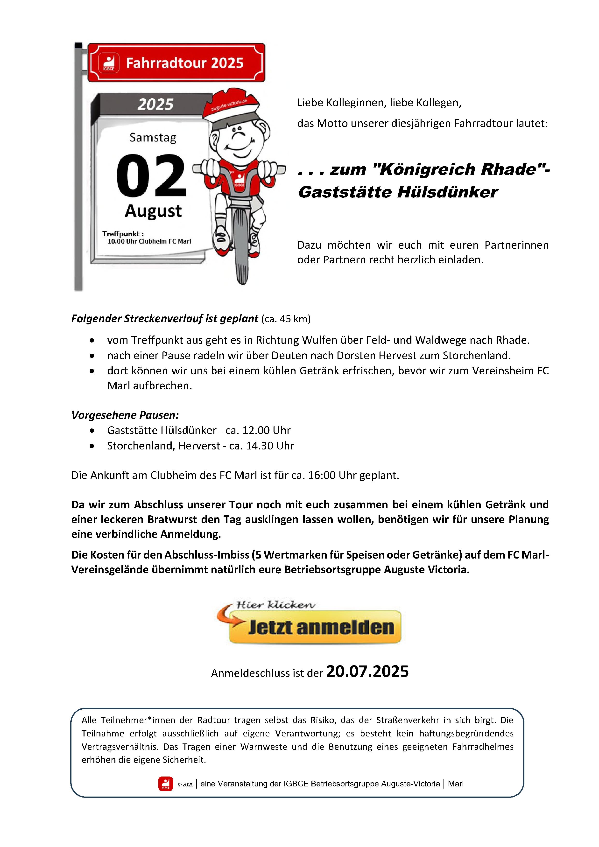 2025 05 16 Bild Einladung Fahrradtour 2025